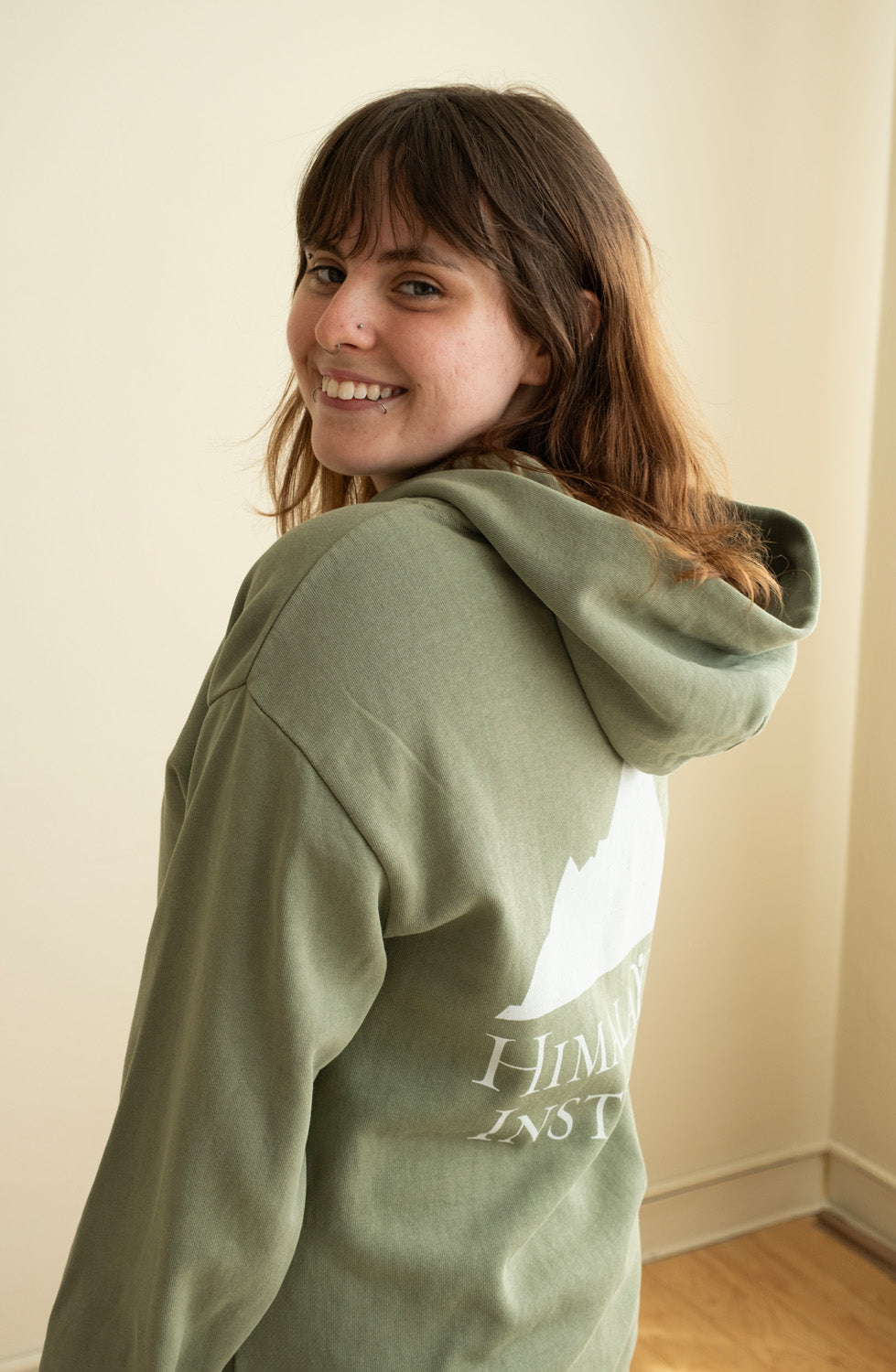 Mountain Graphic Pullover Hoodie - Green