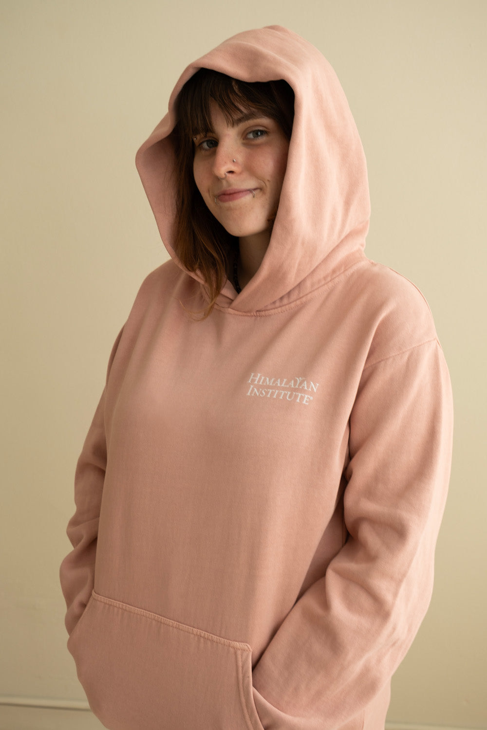 Mountain Graphic Pullover Hoodie - Pink