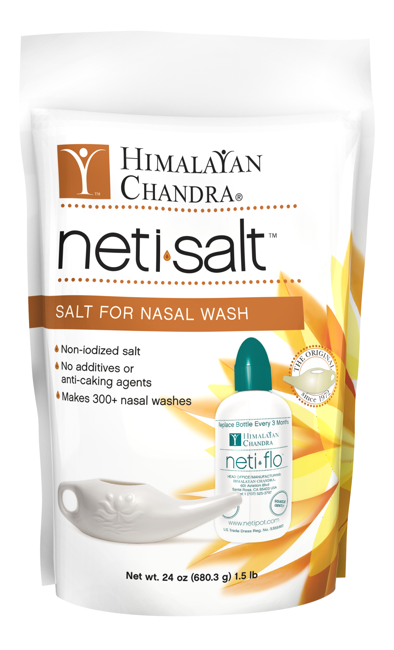 neti pot salt mix Neti Salt Bag (24oz Refill) – Himalayan Institute