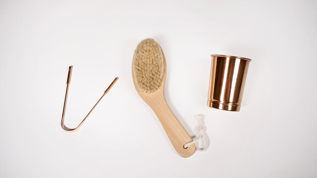 Dinacharya Bundle (Medium bristle dry brush)
