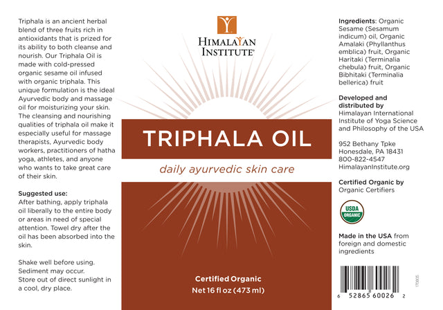 Triphala Oil 16oz.