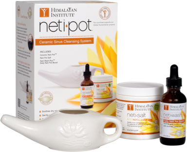 Porcelain Neti Pot Starter Kit